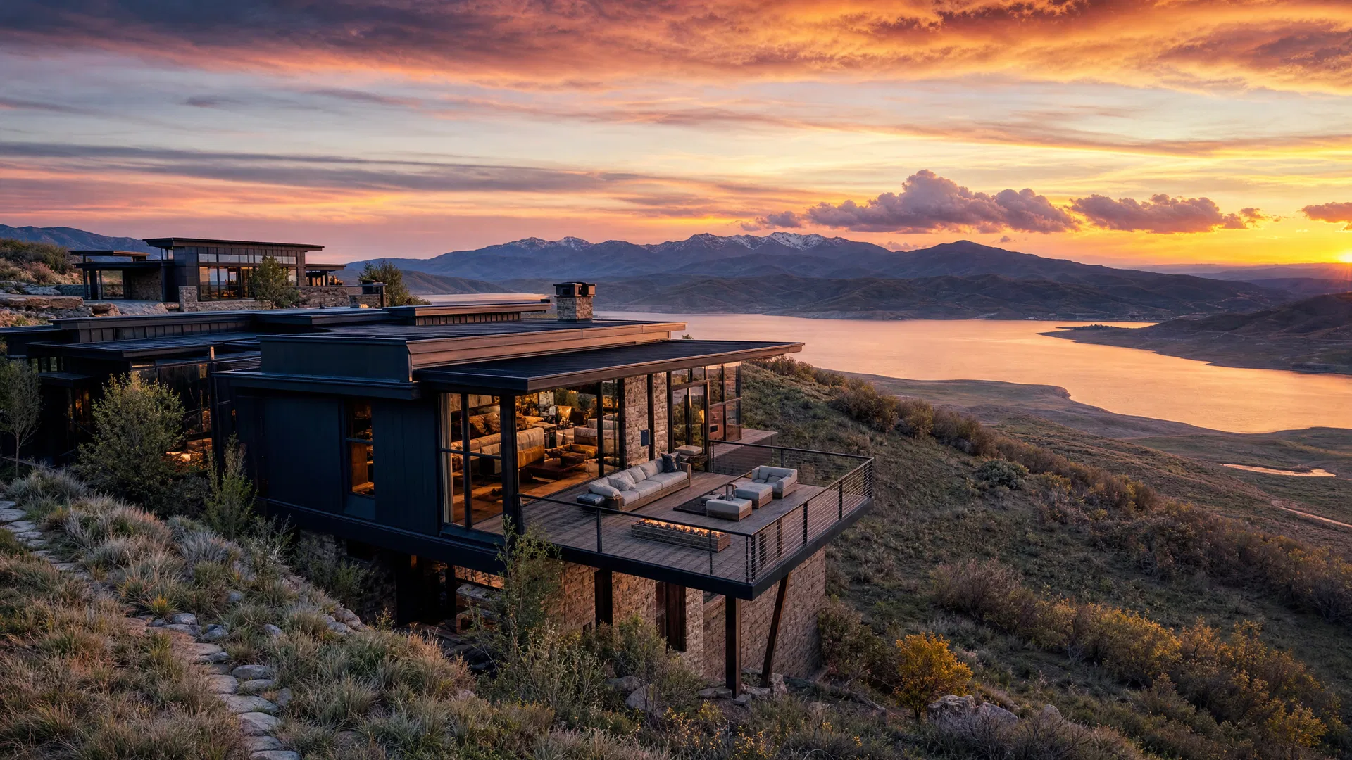 Luxury custom home in mountain setting near Hideout Utah