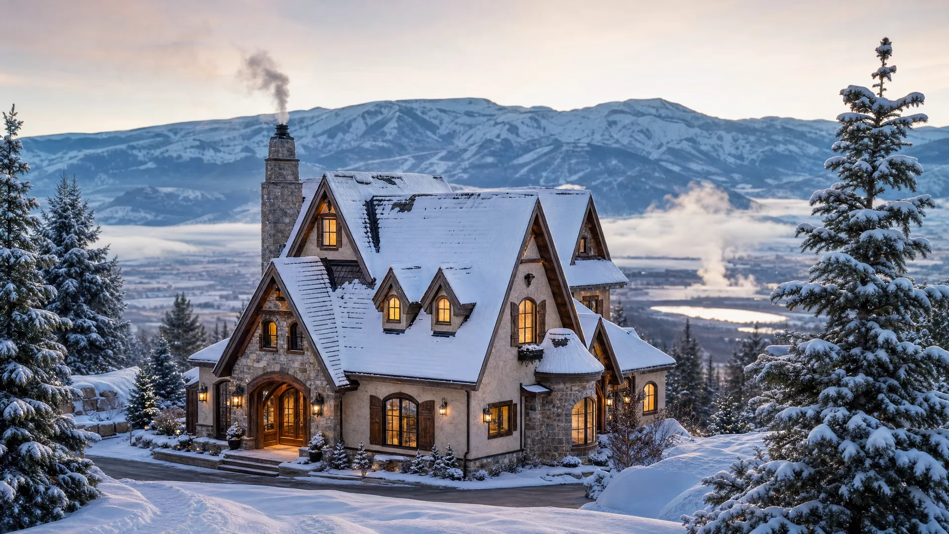 Custom mountain home in Midway Utah