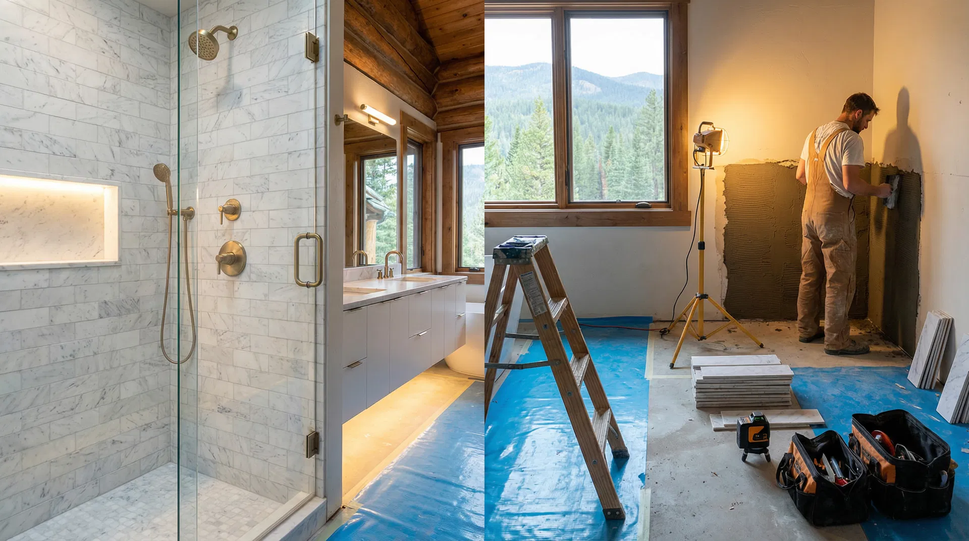Utah home remodel concept — luxury kitchen renovation with mountain views