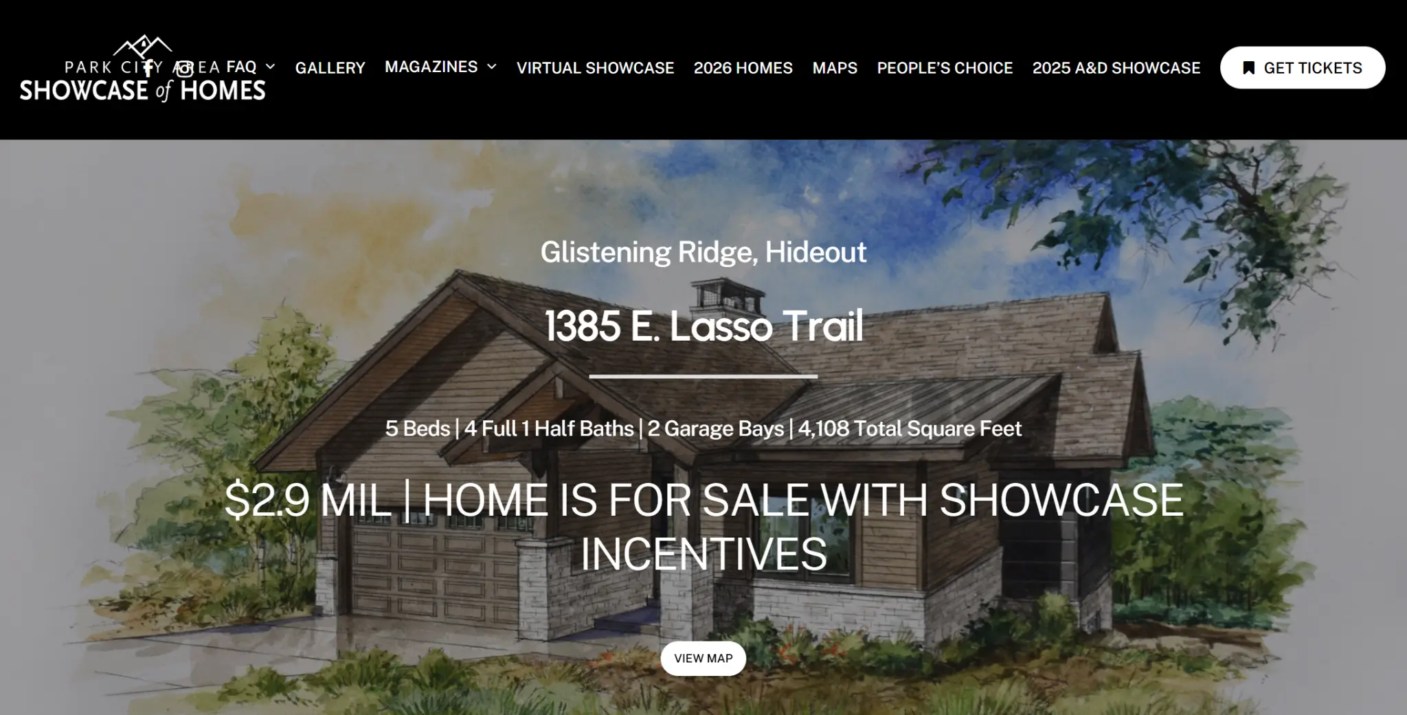 Park City Parade of Homes entry by Three Peak Construction at Glistening Ridge, Hideout