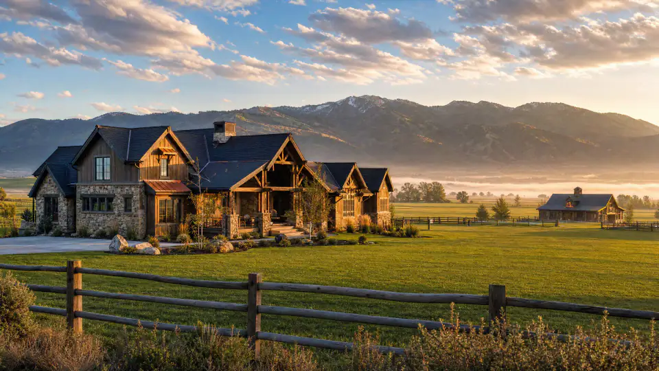 Custom mountain home in the Heber Valley with Timpanogos views