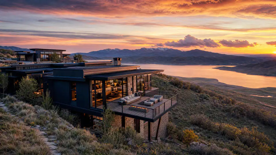 Luxury custom home in mountain setting near Hideout Utah